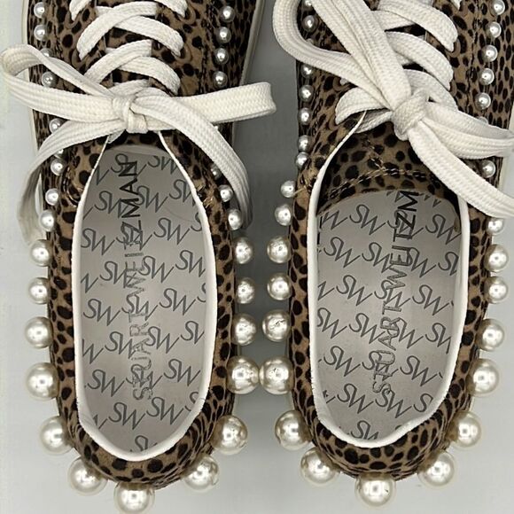 Stuart Weitzman Goldie Embellished Sneaker Size 7.5 - Picture 9 of 15